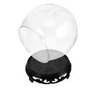 Mobestech 1 set Unbreakable Desktop Fish Tank Stylish Plastic Fish Bowl with Base for Home Office Decoration Aquarium for Space Saving