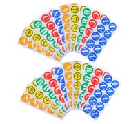 Mobestech 100Pcs Electrical Grounding Labels with Ground Symbol Stickers, Self-Adhesive Earth Ground Warning Decals for Circuit Breaker Boxes and Workplace Safety