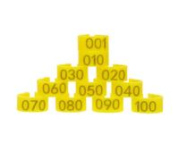 Mobestech 100pcs Pigeon Foot Rings Clip Leg Bands Pigeon Leg Bands Ring Poultry Supplies