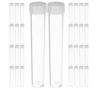 Mobestech 100pcs Small Empty Plastic Storage Tubes with Lids 5g Capacity Mini Containers for Powders and Small Items, Multipurpose Use with Reliable Seal for Crafts and Craft Kits