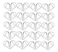 Mobestech 100Pcs Small Silver Waterdrop Paper Clips Flexible Mini Document Clips Decorative Multi-Function for Office School Home Organization