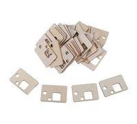 Mobestech 100pcs Wooden Embroidery Floss Storage Board Cross Stitch Thread Organizer Holder DIY Sewing Thread Divider Box for Craft and Needlework Storage