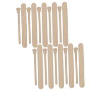 Mobestech 100pcs Wooden Waxing Sticks Portable Wax Applicator Multi-function Cream Spatulas for Hair Removal Face and Body Waxing Supplies