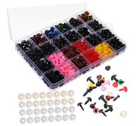 Mobestech 1028 Pcs Crochet Safety Eyes Multi-Color Assorted Realistic Button Eyes for DIY Amigurumi Crafting with Cute Expressive Designs for Handmade Animals