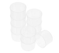 Mobestech 10pcs 15ml Plastic Graduated Measuring Cups Transparent Liquid Measuring Beakers for Kitchen Use Ideal for Milk Juice and Medicine