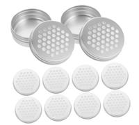 Mobestech 10pcs Aluminum Essential Oil Diffuser Boxes with Ventilated Lid for Natural Aroma Diffuser and Air Freshener Air Freshener Containers for Indoor Car Decor and Dog Snuffle Training