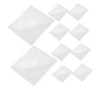 Mobestech 10pcs Cd Storage Organizers Cd DVD Case Vinyl Record Boxes Sturdy Cases Portable