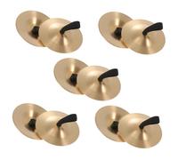 Mobestech 10pcs Children’s Copper Finger Cymbals 5.5cm Musical Percussion Instruments for Orff Music Education and Belly Dancing Accessories