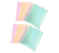 Mobestech 10pcs Foldable Plastic Document Folders with Side Opening Swing Clip for Quick File Access Portable Report Covers Organizer for Office School Business Use