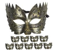 Mobestech 10pcs Halloween Eagle Mask Cosplay Mask Eagle Props Plastic Halloween for Adults Cosplay Props for Half Face Costume Bird Golden