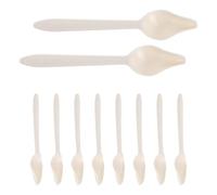 Mobestech 10Pcs Parrot Feeding Spoons Plastic Hand-Feeding Tools Narrow Tip Scoops for Birds Bird Raising Supplies Pet Food and Water Feeding Accessories