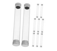 Mobestech 10pcs Portable Eyelash Extension Case Transparent Tube Storage for Tweezers and Tools Protective Holder for Professional Lash Extensions