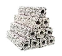 Mobestech 10pcs Quartz Bio Filter Media Polygonal Bacteria House for Fish Tank Pond Aquarium Filtration Reusable Filter Material Small Size for Aquarium Pumps and Water Purification