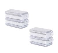 Mobestech 10pcs Reuseable Kitchen Sponge Pad Multi-Functional Sponge Pad White Easy to Squeeze Out Water Comfortable to Hold Practical Dish Washing Tool for Household Cleaning