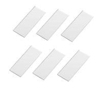 Mobestech 10pcs Silver Rectangular Acrylic Mirror Strips DIY Craft Tiles for Wall Ceiling Decoration Stick Decorative Mosaic Mirrors for Scrapbooking Art Collage Wedding and Home Projects