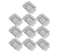 Mobestech 10Pcs Stainless Steel Embedding Wax Melt Trays 24X24X7Mm Melting Block Base for Laboratory and Jewelry Carving Wax Holders