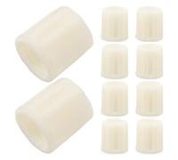 Mobestech 10pcs Universal Toilet Brush Handle Nut Replacement Part Made of Sturdy Abs Plastic, Lightweight White Screw Plug for Daily Replacement and Bathroom Cleaning Accessories