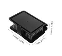 Mobestech 12pcs Book Boxes Plastic Candy Storage Containers with Flip Top Opening, Creative Book Shaped Storage Box for Wedding and Graduation Favors, Elegant Black Retro Design