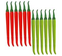 Mobestech 12Pcs Gel Pen Cute Chili Pepper Design Smooth Writing Ink Pens for Students Art Journaling and School Notes Lightweight Comfortable Grip and Craft Supplies