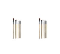 Mobestech 12pcs High-end Nylon Bristle Makeup Brush Set with Wooden Handles Multi-use Cosmetic Brushes for Face Makeup Blusher Eyebrow Eyeliner and Nail Art Halloween Party Fancy Make up Kit