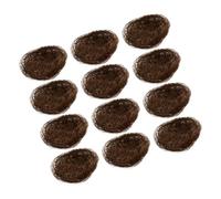 Mobestech 12pcs Mini Artificial Bird Nests Natural Decorative Micro Landscape Props for Garden Easter Birdcage Cold Dish Presentation and Photography Accent