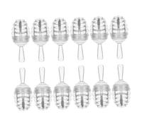 Mobestech 12pcs Mini Pop Lip Gloss Tubes Empty DIY Lipstick Bottles Lip Balm Containers