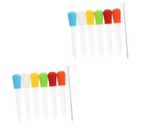 Mobestech 12pcs Silicone Droppers Boys and Girls Medicine Dropper Pipettes Brush for Liquid Transfer Eye for Medicine