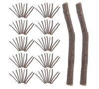 Mobestech 1500g Pet Teething Treats Branch for Small Animals Hamster Safe Branches Bunny Chewing Block Treat Sticks Daily Exercise