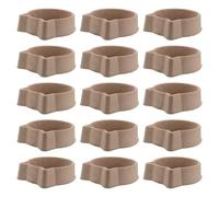 Mobestech 15Pcs Disposable Pet Feeding Bowls 1400Ml Paper Water and Food Bowls for Small Pets Non-Spill Puppy and Cat Feeding Dishes Portable for Travel and Outdoor Use