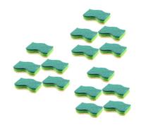 Mobestech 15pcs Multi-use Dish Sponge Scrubber Dual-Sided Cleaning Sponges for Kitchen Bathroom More Wood Pulp Material Effortless Dishwashing Scrubbing