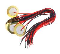 Mobestech 15pcs Piezoelectric Transducer Discs for Guitar and Drum Trigger Brass Acoustic Instrument Pickup with Cable High Sensitivity Sound Enhancer for Musical Performance