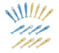 Mobestech 16pcs Alloy Fish Hair Clips Small Snap Barrettes for Women Traceless Side Bangs Styling Pins Vintage Ocean-inspired Accessories for Secure and Flexible Hair Decoration