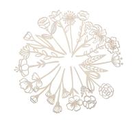 Mobestech 16pcs Rustic Wooden Wildflower Decor Set for DIY Crafts Cut Floral Cutouts and Stems for Wedding Decorations Holiday Celebrations and Home Wall Art Accents