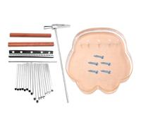 Mobestech 17 Key Kalimba Thumb Piano Easy to Assemble Acrylic and Metal Finger Piano Instrument for Beginners and Professionals, for Christmas and Birthday