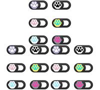 Mobestech 18pcs Cat Claw Style Webcam Cover Cartoon Camera Privacy Protection Cover Laptop Webcam Protector for Online Meetings and Privacy Protection