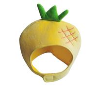 Mobestech 1pc Plush Pineapple Headdress Fun Fruit Shape Hat for Parties Photo Props Halloween Celebrations and Costume Events Eye Catching Tropical Accessory