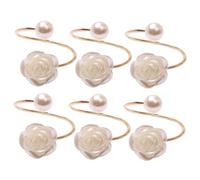 Mobestech 1set Crown Napkin Ring Wedding Decor Napkin Rings Wedding Table Decor Floral Rose The Crown Delicate Metal Napkin Ring Napkin Buckle Table Decoration Dining Table Decor Alloy 6pcs