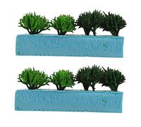 Mobestech 2 Boxes Military Simulation Miniature Bush Model for Sand Table DIY Micro Landscape Adornments Lightweight Realistic Greenery for Handmade Mini Scenes and Scale Military Models