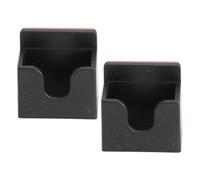 Mobestech 2 Pcs Adhesive Back Cb Radio Microphone Holder Compact Space-saving Mic Hangers for Cars Homes Offices Easy Install Wireless Mic Stand Clip Compatible with Various Models