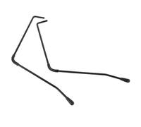 Mobestech 2 Pcs Black Metal Music Stand Page Clips, Simple Installation Page Retainers Compatible with Book Frame and Sheet Music for Performances