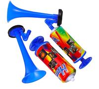 Mobestech 2 Pcs Hand Air Horn Set Loud Warning Air Horns for Soccer Matches Boating and Graduation Celebrations Hand Pump Noise Maker Removable Mouthpiece