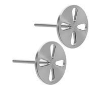 Mobestech 2 Pcs Hollow Bearing Metal Pedicure Drill Bits Sandpaper Disc Shank for Electric Foot File Callus Remover Dead Skin Removal Professional Foot Care Tool