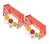 Mobestech 2 Sets Mini Football Field Parrot Training with Pet Soccer Field, Interactive Bird Soccer for Parrots and Parakeets, Intelligence Development Game for Bird Training Random Color