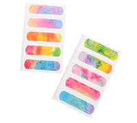 Mobestech 200 Pcs Adhesive Bandages Waterproof Breathable Pe Material Colored Wound Patches for Adults and Elderly Finger Caring Bandages Convenient to Carry for Wounds