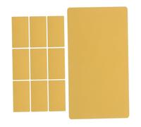 Mobestech 200pcs Blank Aluminum Business Card Blanks Metal Name Cards for Laser Engraving DIY Event Tags with Protective Finish Lightweight Gold Sheets