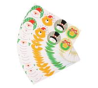 Mobestech 20Pcs 3.5Cm Christmas Snowman Wreath Sealing Stickers Self-Adhesive Festival Labels for Wrapping and Holiday Decor
