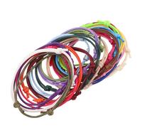 Mobestech 20Pcs Adjustable Soft Puppy Id Collars with 20 Colors - Newborn Pet Safety Whelping Bands for Small Puppies and Kittens Identification