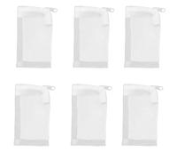 Mobestech 20pcs Aquarium Filter Media Bags Fish Tank Filter Bags Zipper Reusable Fine Mesh Nylon Net Pouches for Activated Carbon Biospheres