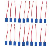Mobestech 20pcs Ceramic Headlight Wiring Harness Connector Adapter Straight Insulated Socket Plug for Car Fog Light Bulb Holder Compatible with Multiple Vehicle Lamp Sockets Stable Contact