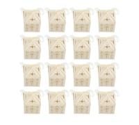 Mobestech 20pcs Kraft Paper Candy Boxes with Ribbon Small Cross-shaped Hollow Storage Boxes for Chocolates for Friends or Family on Weddings and Anniversaries